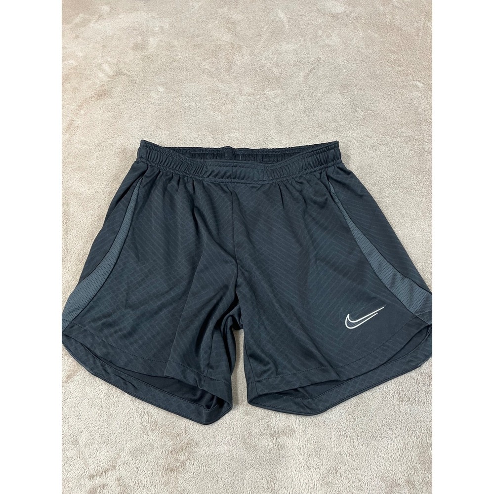 Nike Strike Dri-FIT Soccer Shorts Women M Black Anthracite Training Gym EUC